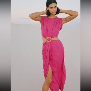 Zara fuschia pink dress never worn with tags on
